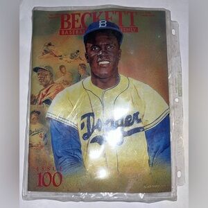 Beckett Baseball Card Monthly Price Guide Magazine 100 July 1993 Jackie Robinson